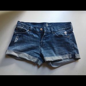 7 For All Mankind Denim Shorts